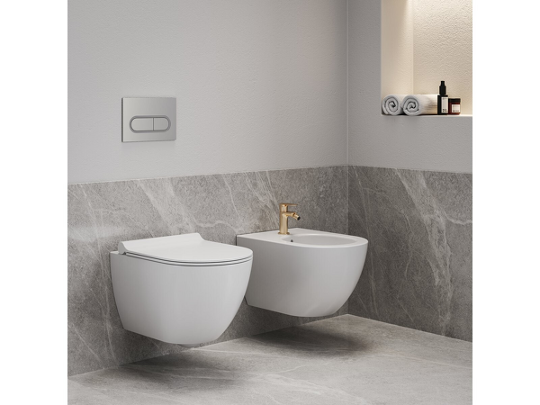 WC Uni Chrome RimOff závěsný white