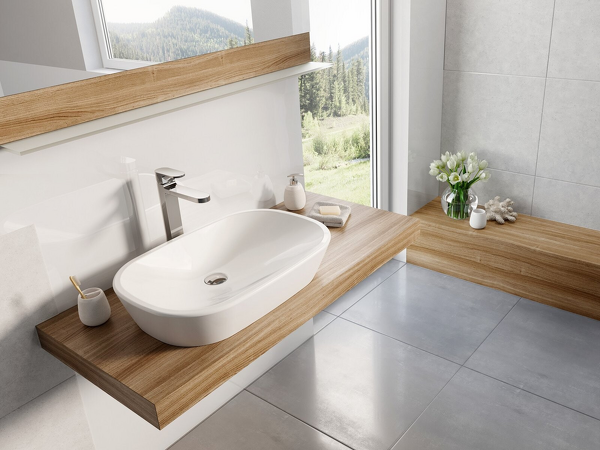 umyvadlo Ceramic 600 O keramické white