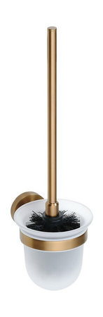 X-ROUND COPPER WC štětka závěsná, mléčné sklo, měď mat