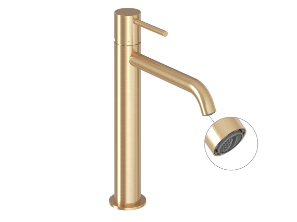 ES 014.60GLB Umyvadlová stojánková baterie 250 mm bez výpusti, Gold Brushed