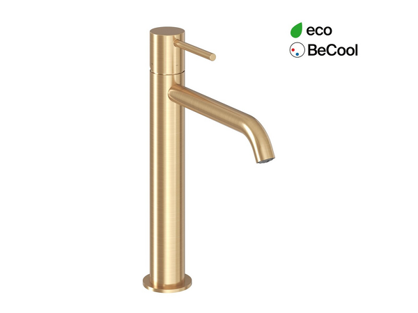 ES 014.61GLB Umyvadlová stojánková baterie BeCool 250 mm bez výpusti, Gold Brushed