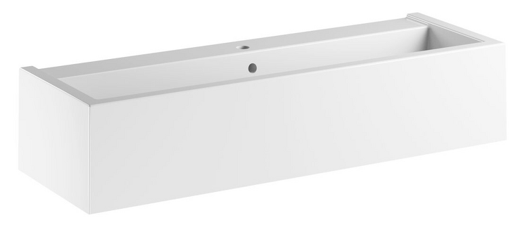 KANAAL keramické umyvadlo 120x40cm, bílá