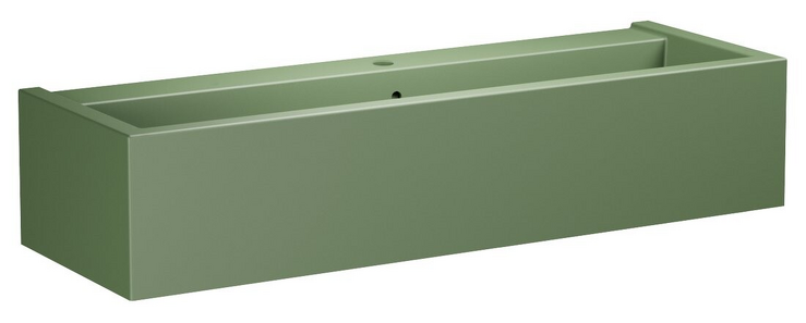 KANAAL keramické umyvadlo 120x40cm, verde mat