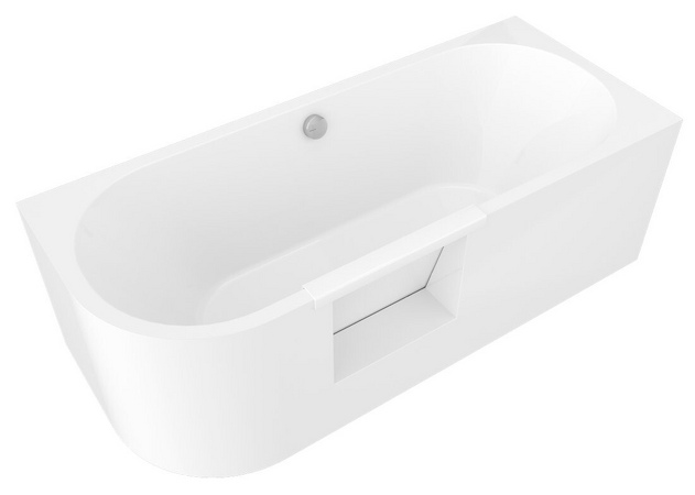PORTAS R asymetrická vana s dvířky, 180x75x60cm, bílá