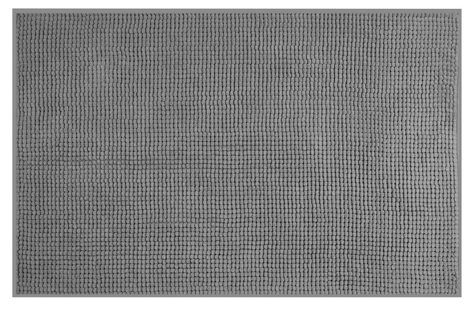 CHENILL koupelnová předložka 50x80cm, 100% polyester, šedá