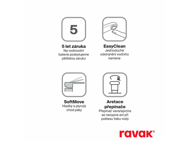 ES 022.10WV.+S Vanová nástěnná baterie se sprchovým setem, White Velvet