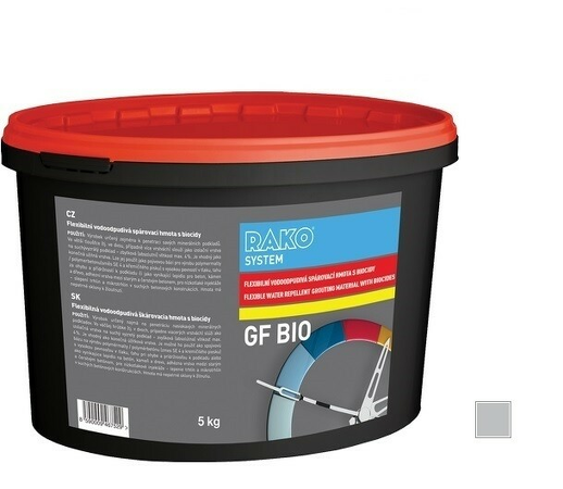 GFBIO 121, Flexibilní vodoodpudivá spárovací hmota s biocidy, manhattan, 5 kg