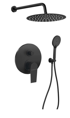 KAI podomítkový sprchový set s pákovou baterií, 2 výstupy, černá