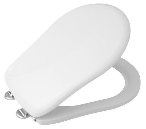 RETRO WC sedátko, bílá/chrom
