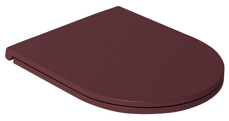 INFINITY WC sedátko, SLIM, Soft Close, Easy Take, maroon red