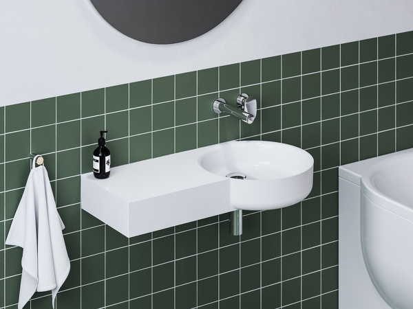 Umyvadlo ARC 83/43 L, bez otvoru pro baterii, bez přepadu