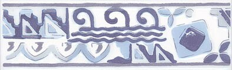 Lucie, WLAED110, listela, 20 x 6,1 cm, modrá