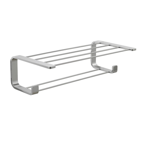 OUTLINE police na ručníky s hrazdou, chrom