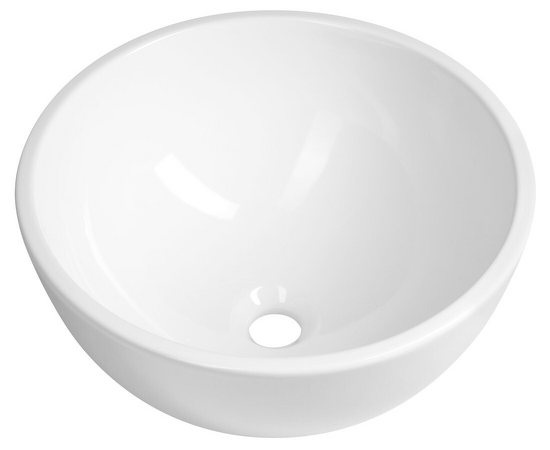 MOON keramické umyvadlo na desku, průměr 43cm, bílá