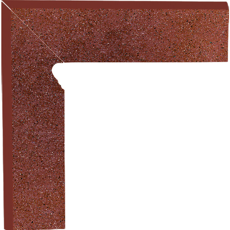 Taurus Brown, 118502, sokl k schodovce s kapinosem levý, 30 x 8 , hnědá, mat