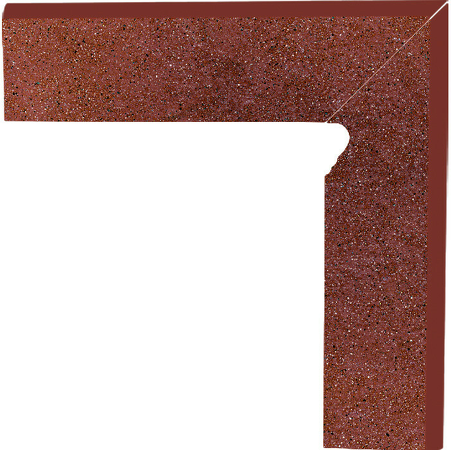 Taurus Brown, 118505, sokl k schodovce s kapinosem pravý, 30 x 8 , hnědá, mat