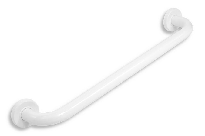 Madlo rovné s krytkami 500 mm bílé