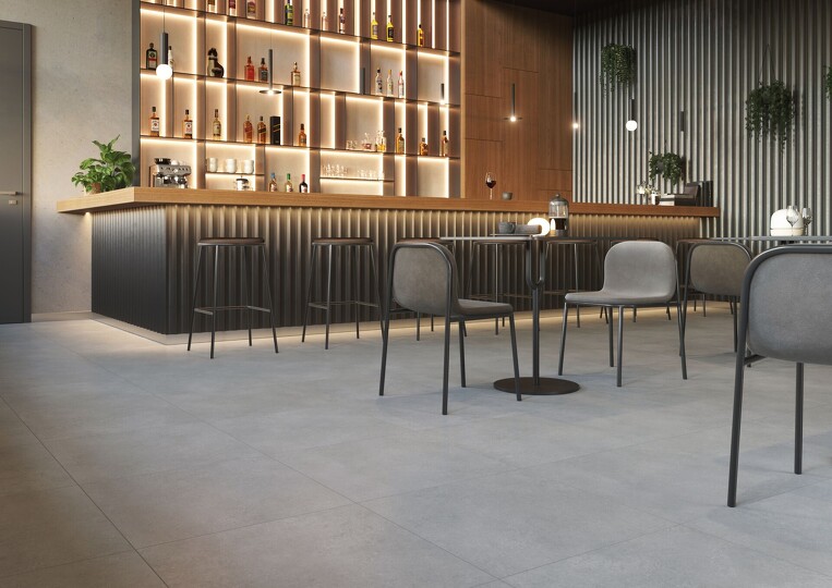 Abetone,  dlaždice slinutá,  tmavě šedá,  60x60cm