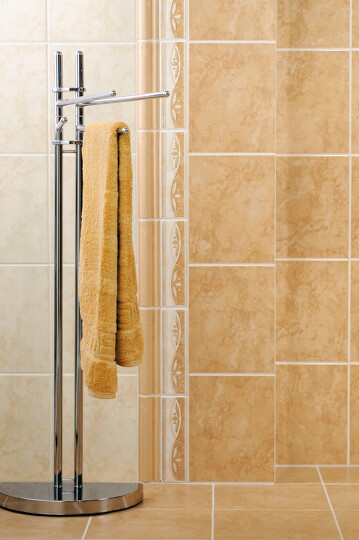 Neo, WLRE8032, reliéfní listela, 20 x 5 cm, béžová